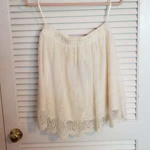 Never worn gorgeous cream lace skirt